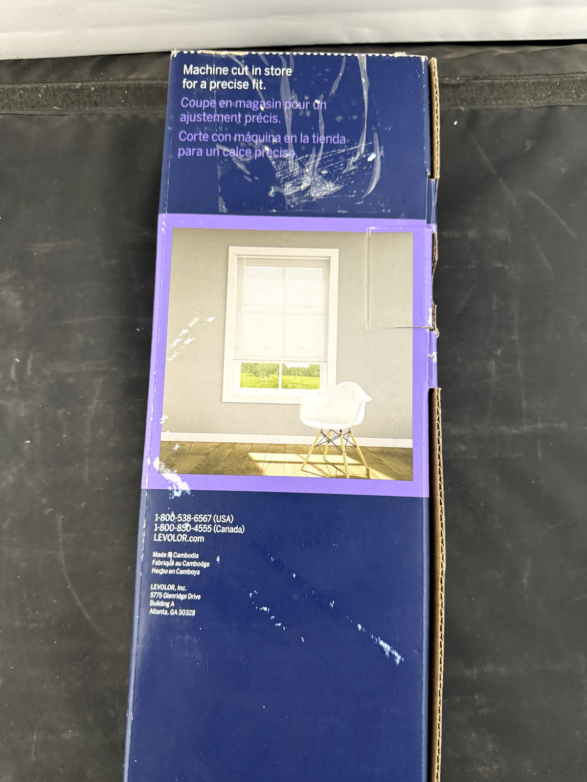 LEVOLOR Trim+Go 1-in Slat Width 20-in x 72-in Cordless White Vinyl Room Darkenin