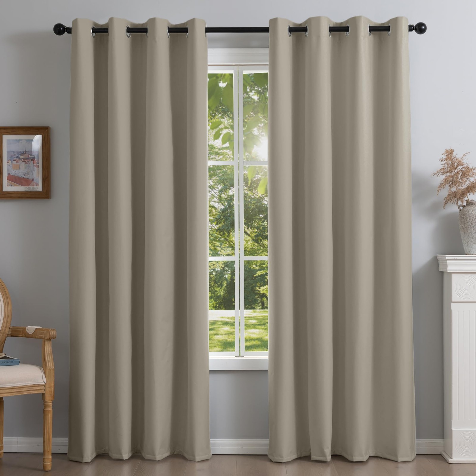 Fire Retardant Fluorine Free NFPA701 Standard Curtains 63 inches 2 Panels 100…