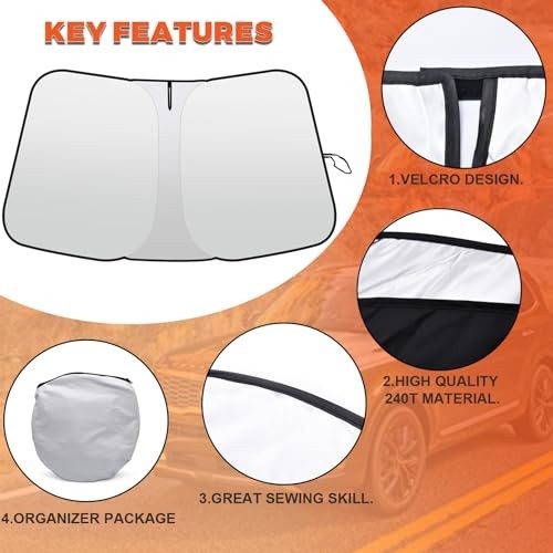 2026 Upgrade Front Windshield Sunshade fit for Kia Sportage 2023-2025 2026