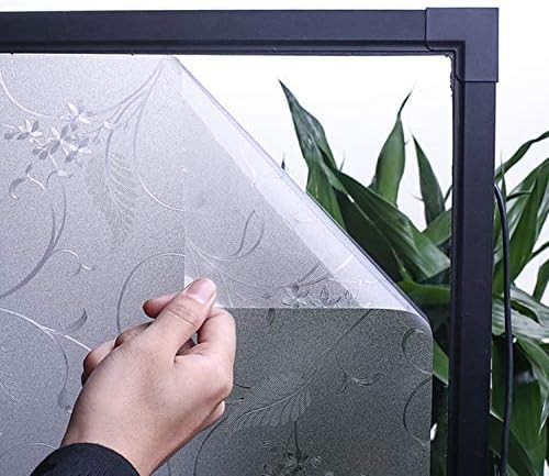 Film Frosted Glass Bathroom Door Decoration Privacy Covering (17.7″x 78.7″)