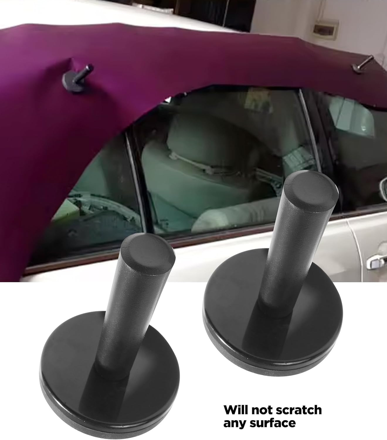 4-Piece Vinyl Wrap Tool Kit – Black Magnet Holders for Car Wrap & Sign Vinyl Wra