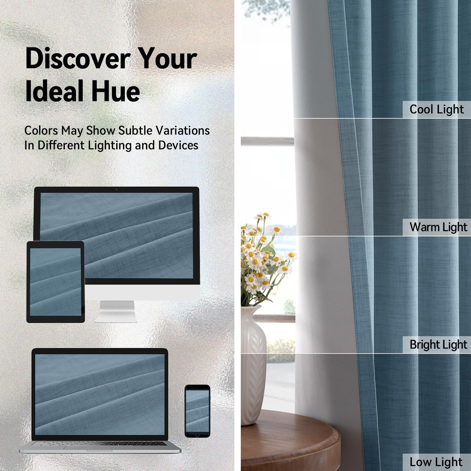 100% Blackout Shield 100 Blackout Shield Curtains Blue 50W X 84L 2 Panels