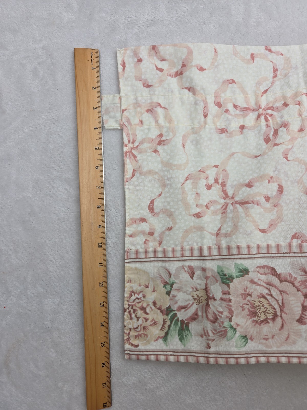 Vintage 80 90s Cottagecore Grandmillennial Floral Valances Dots Romantic Set
