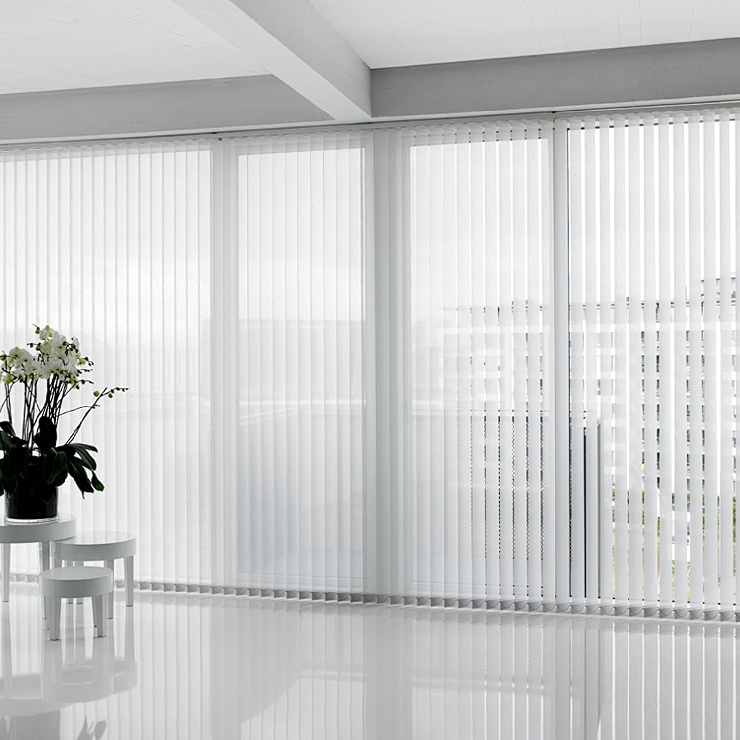 5 Pack 82.5″ Vertical Replacement Blinds PVC Vertical Window Blinds Replacement