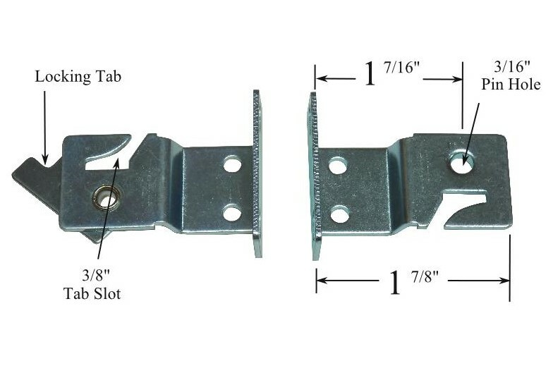 1 pair METAL ROLLER Window Shade UNIVERSAL MOUNT LOCKING BRACKETS with Screws
