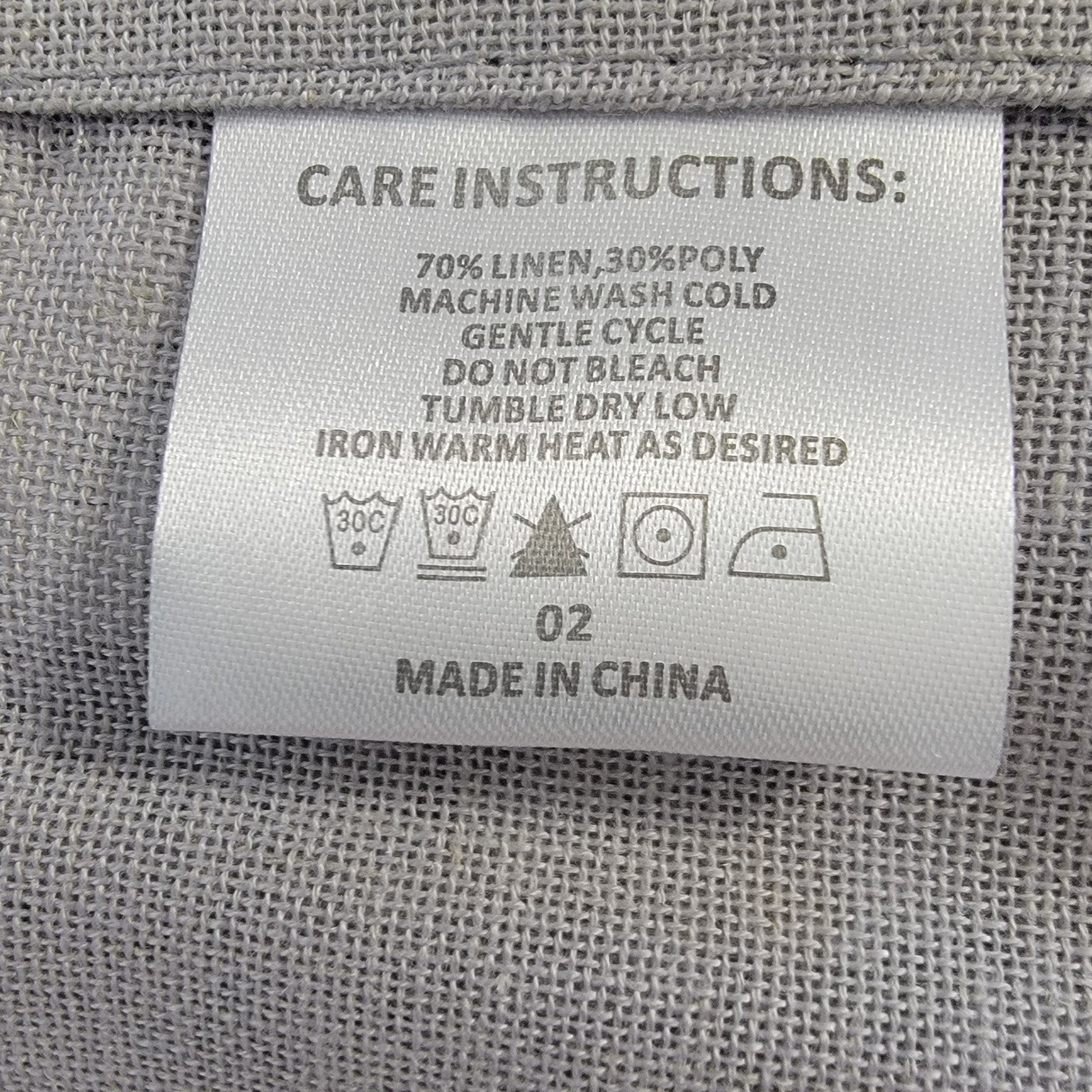 H VERSAILTEX Light Gray Linen Blend Curtain Panels 29″x36″ 2 Panel Pocket Drapes