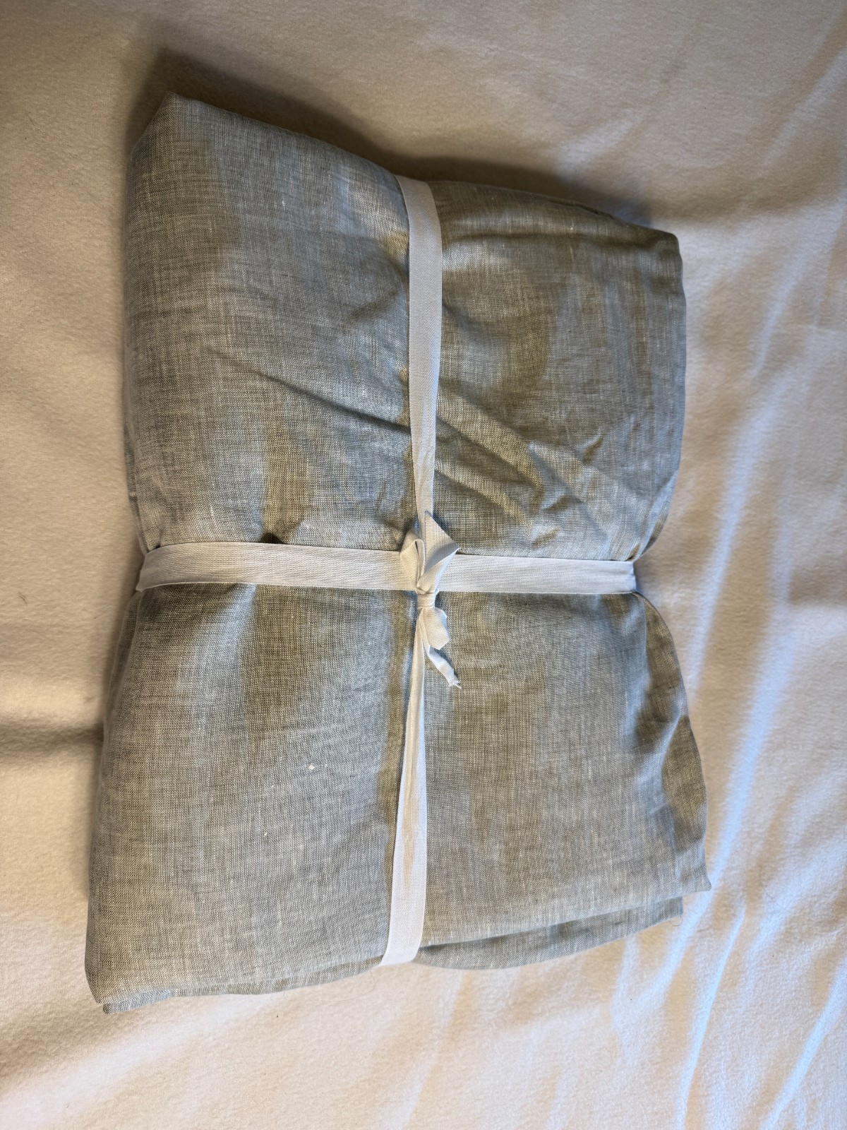 Quince European Linen Curtain Panel 96×96 Sage Green Cotton Lined Drape
