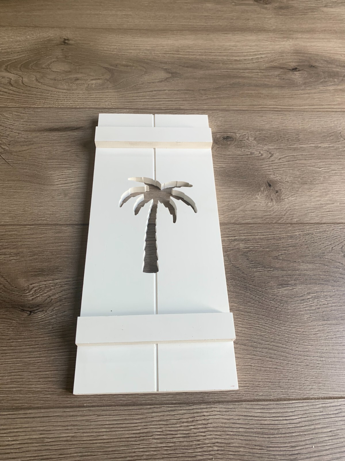 Beach House Shutter, PVC Exterior Shutter with palm tree, Sold Individually