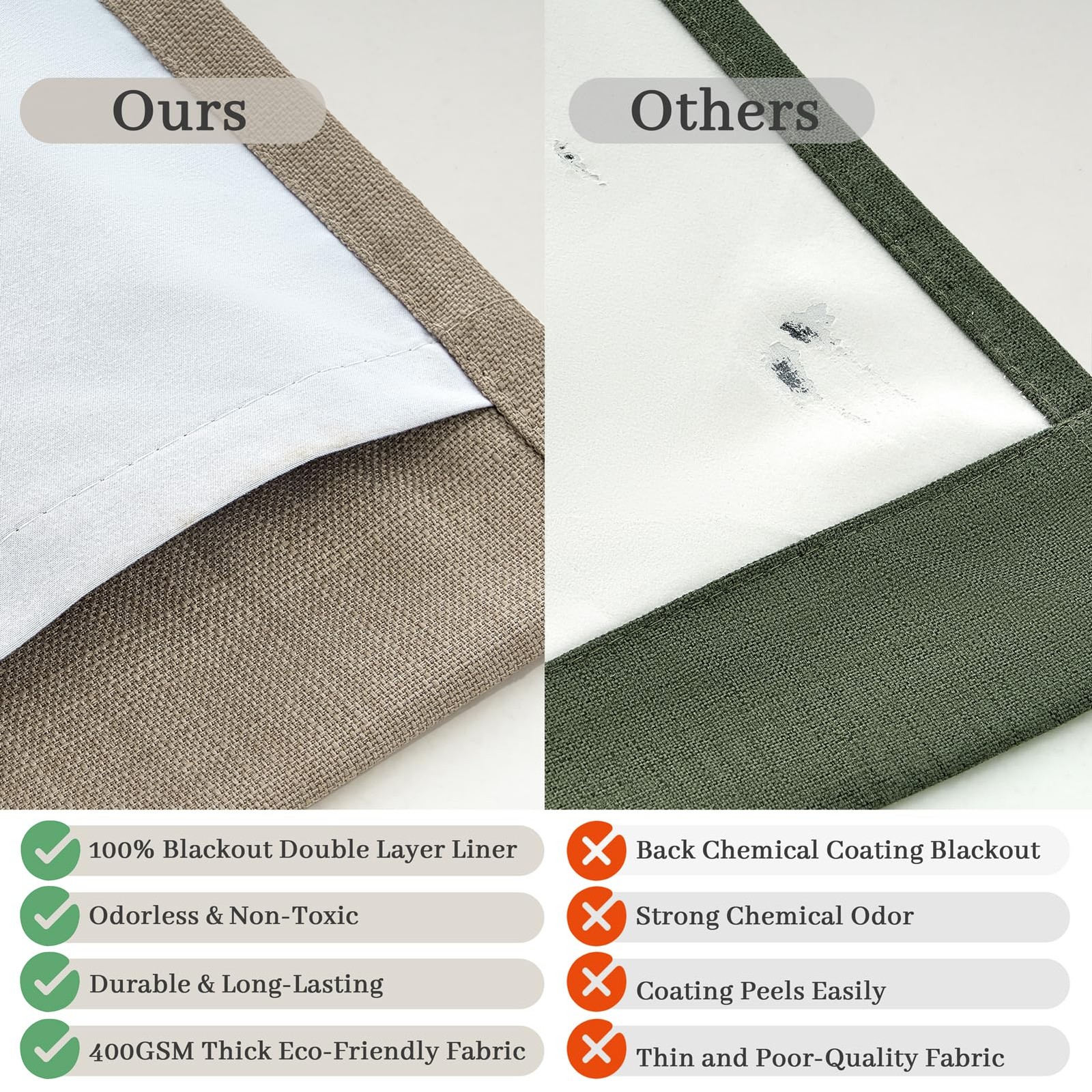 Pinch Pleated Drapes Linen Room Darkening Curtains 96 Inches Long for Bedroom…