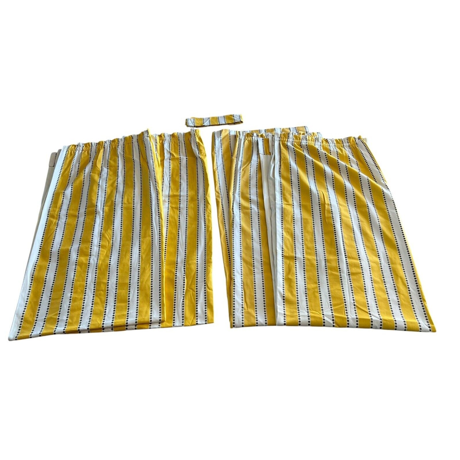 Custom Luxury Modern Curtains Drapes Panels Heavy Lined 2 Pair Yellow Gray White