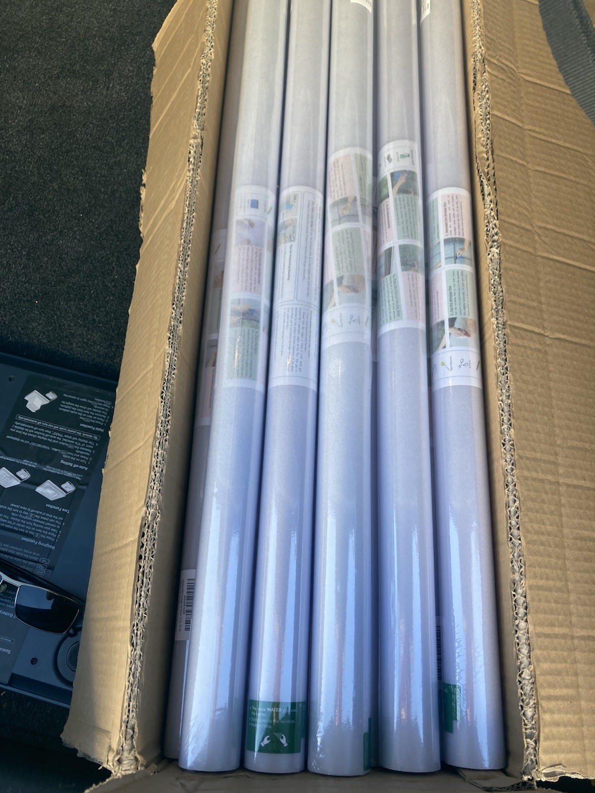 WQQKBB Window/ Glass Door Privacy Film 29.5 X 157.5 W/ Installation Tools NEW