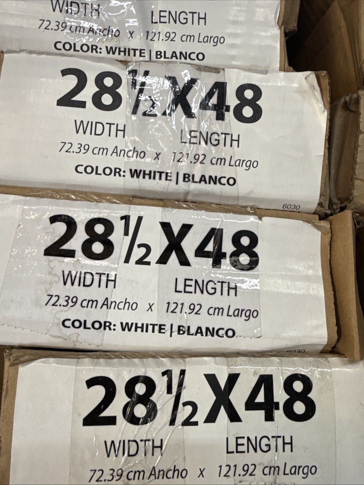 2 Inch faux wood blinds 28 1/2 x 64
