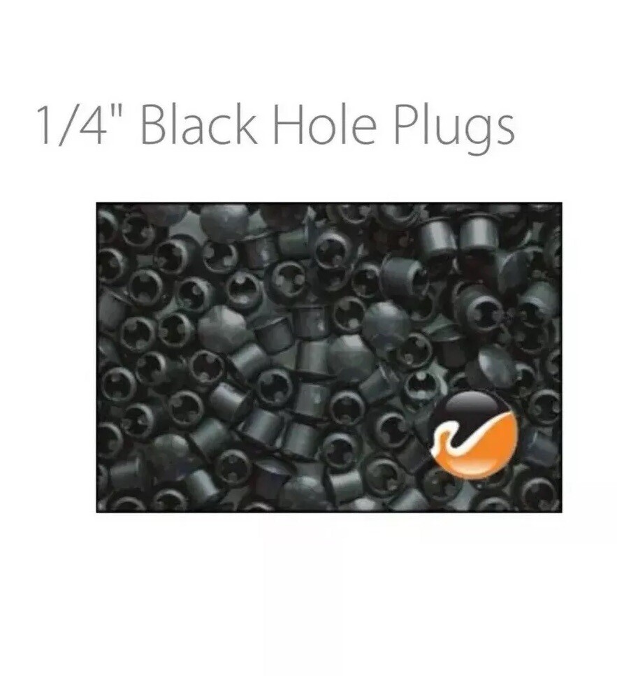 10 Black Colored Plastic HOLE PLUGS 1/4 inch(8mm) Car Bumper Auto