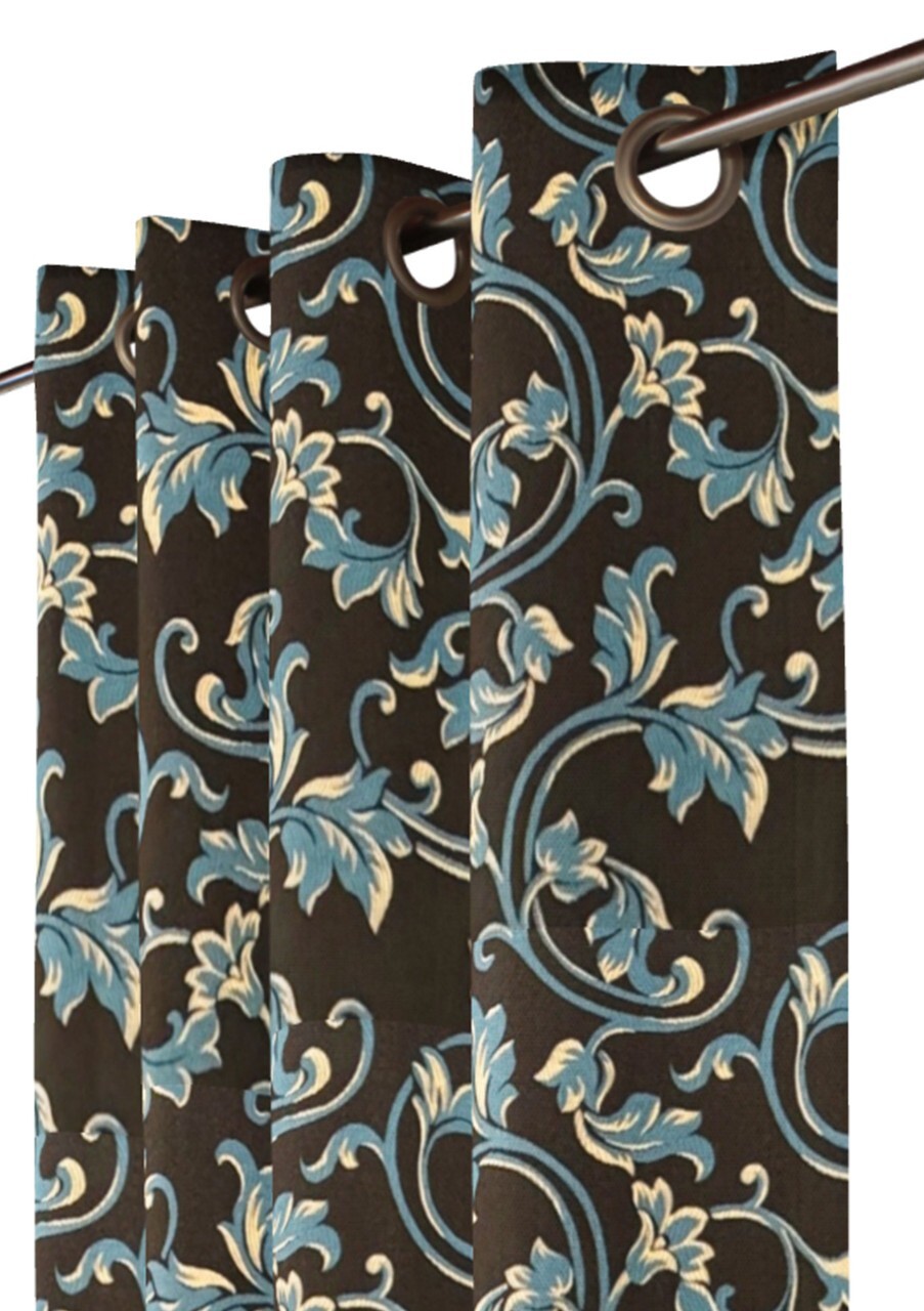 Drapery Panel -Brown – Rayon/Polyester- 55″ Inches W-MLK