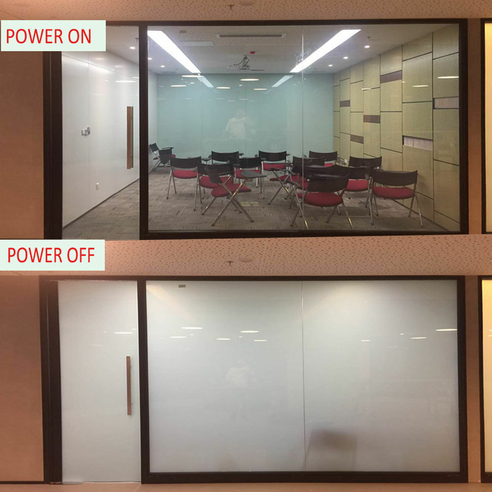 White To Opaque PDLC Smart Window Film Electrochromic Switchable Glass Tint A4