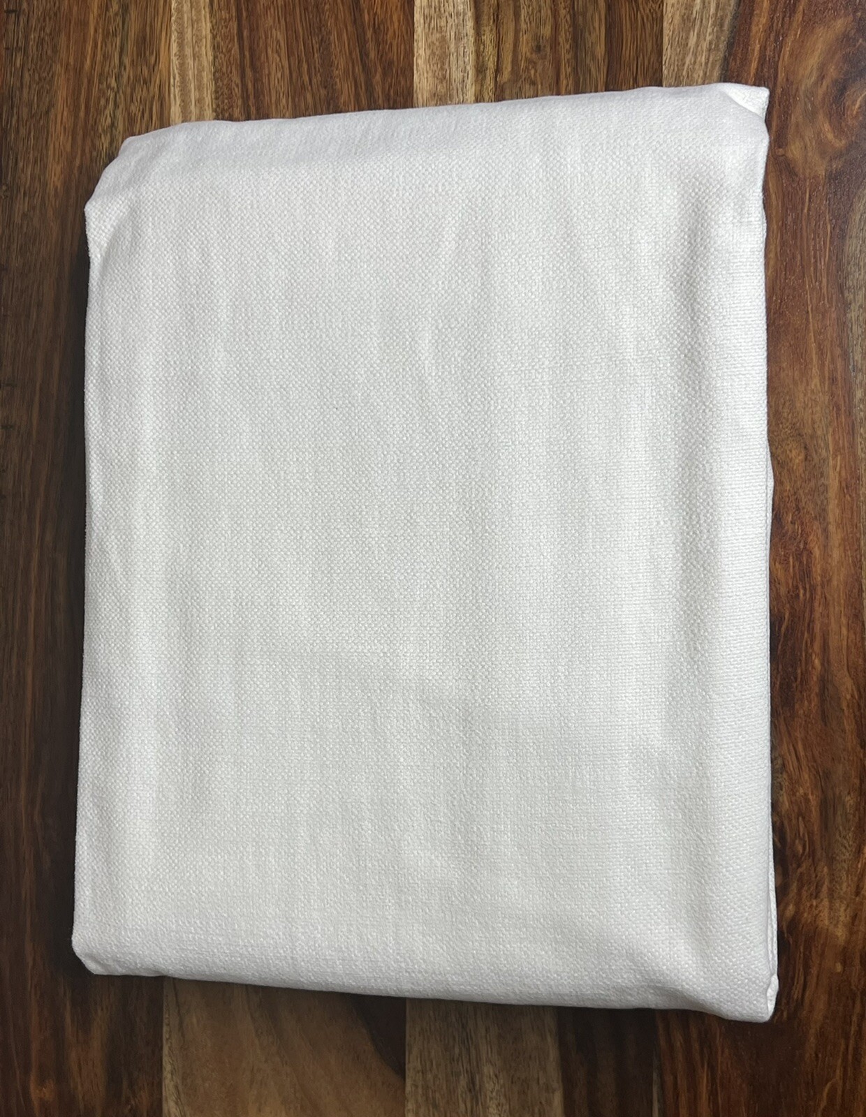 Restoration Hardware Brushed Bel Linen Cotton Drapery RP 50″W x 84”L White $269