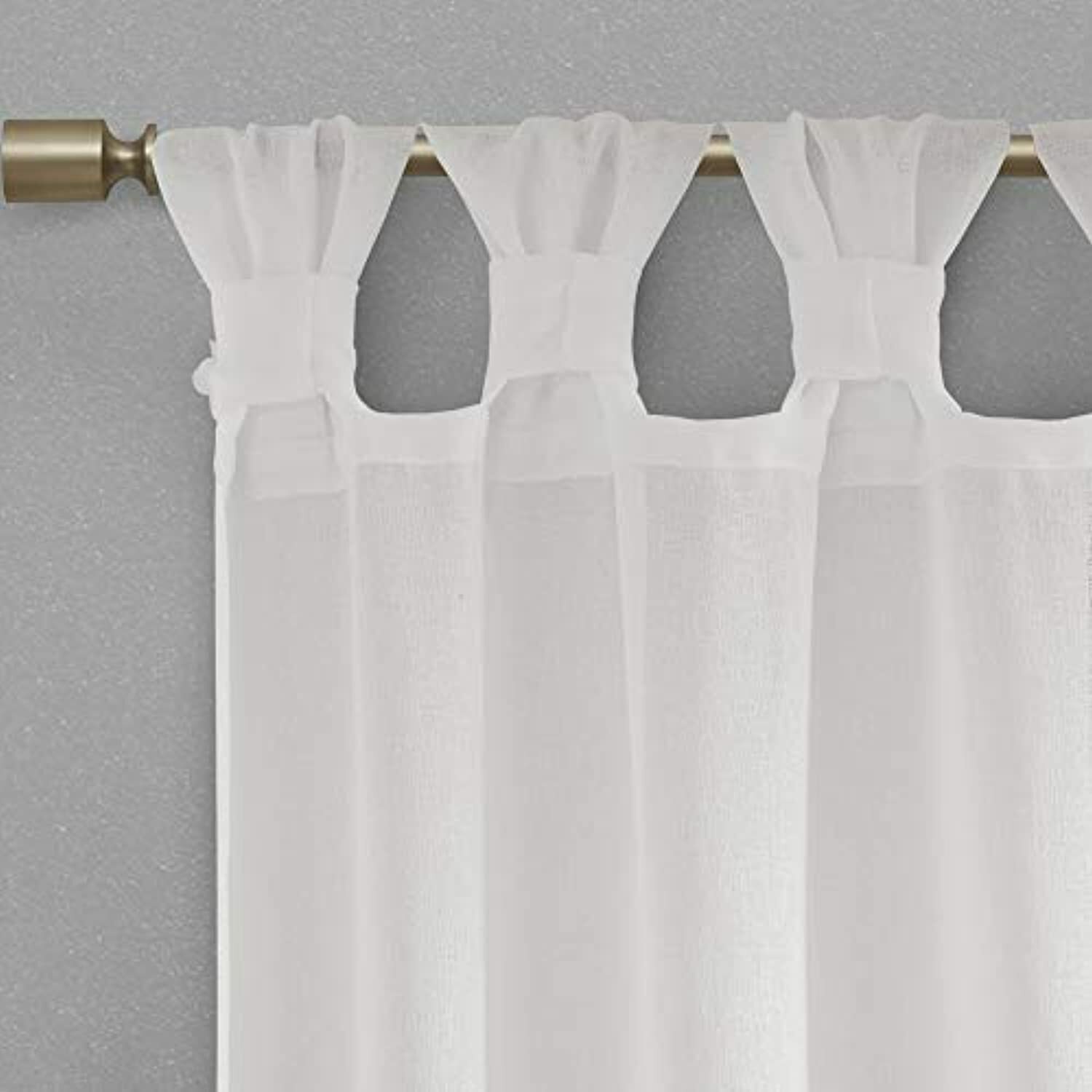 Madison Park Curtain Panel Drape , 50″x95″, White, 1 Panel.