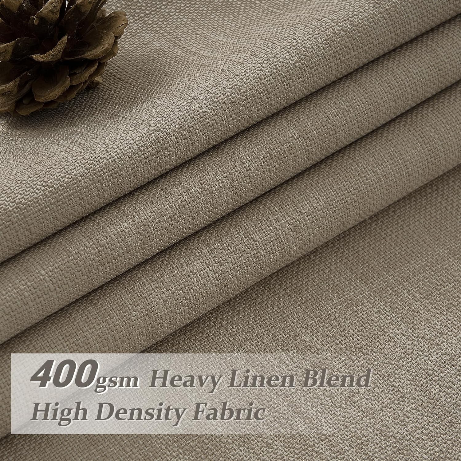 70 Inch Extra Wide Memory Trained Pinch Pleated Blackout Living Room Curtains
