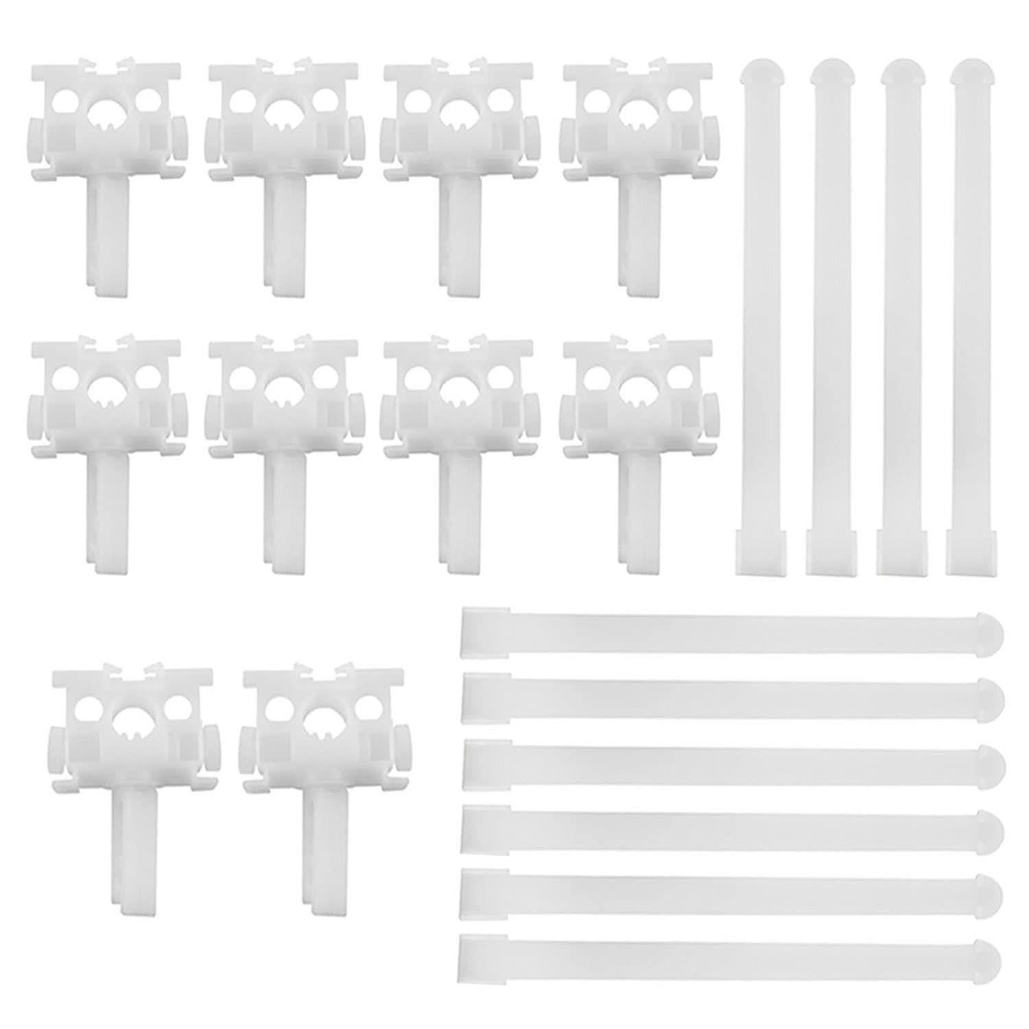 AXLIZER 10PCS Vertical Blind Repair Carrier 2*1.2 inches, White