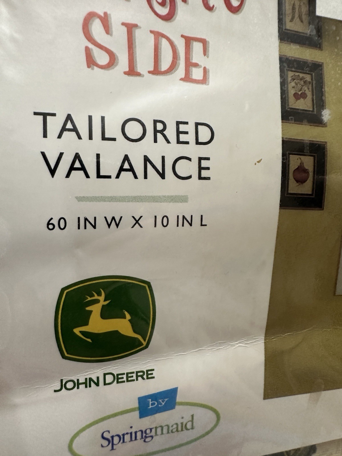 John Deere Tractor Logo Continental Curtain Springs Home USA 80×63” +60×10” Val