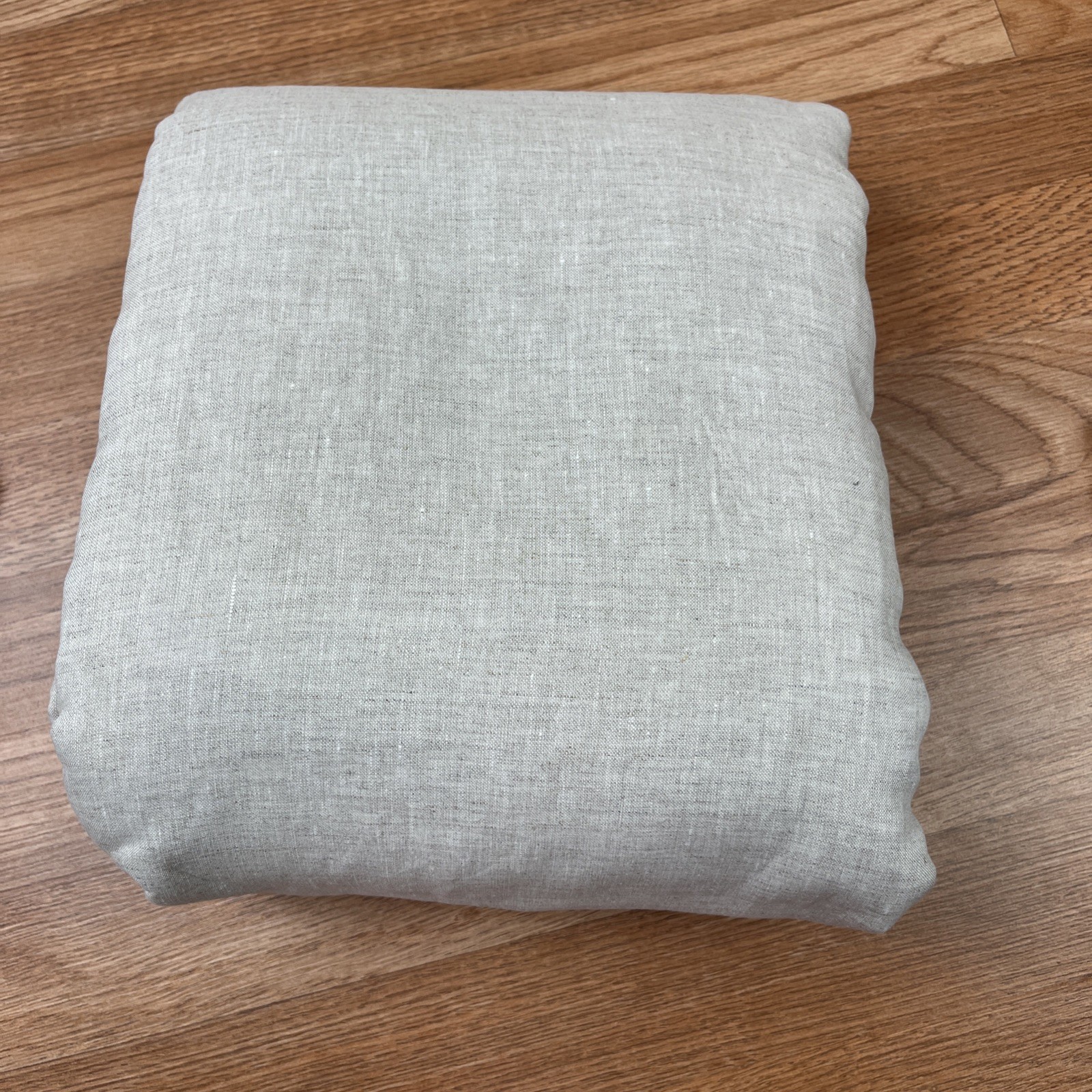 Pottery Barn Belgian Flax Linen Blackout Curtain Panel in Ivory 100″ x 104″ NEW