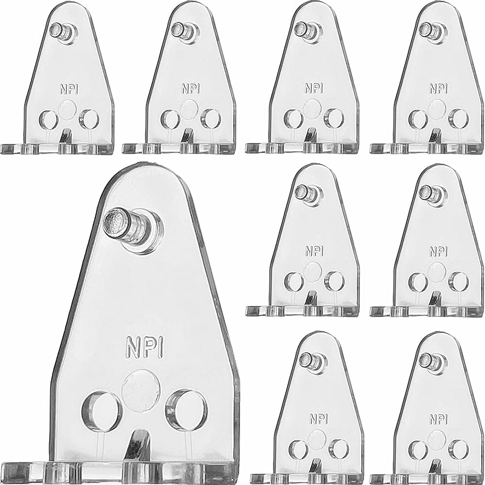 10 Pcs Hold Down Brackets for 1 Inch Mini Blinds Bottom Rail Hold Clips
