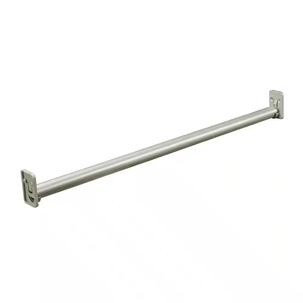 Impressions 30 In. – 48 In. Satin Nickel Adjustable Teardrop Closet Rod