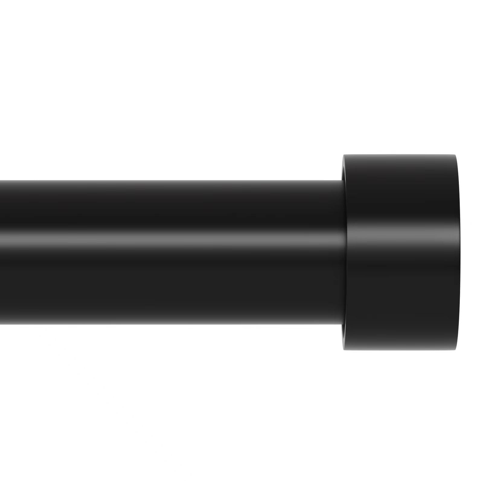 Black Curtain Rods for Windows 66 to 120 inch, Heavy Duty Long Curtain Rod Ad…