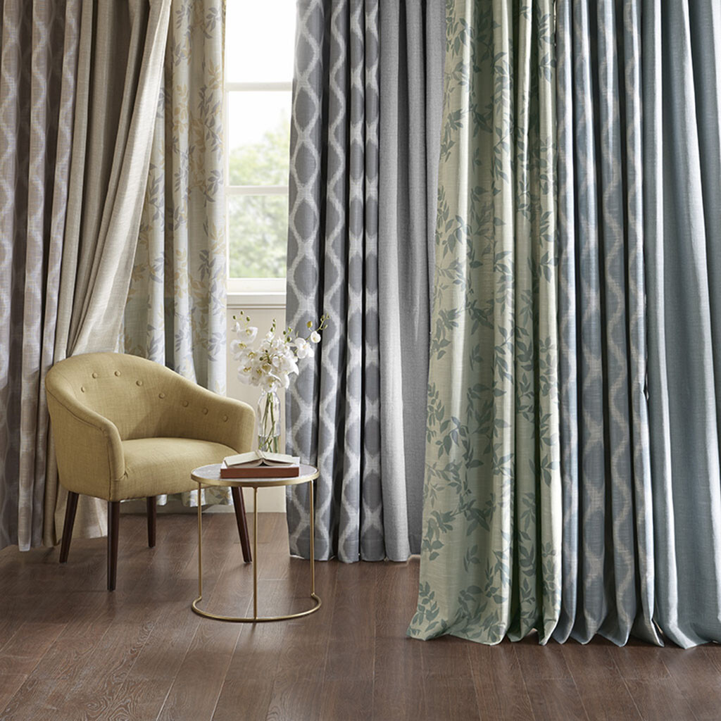 SunSmart Julie Printed Botanical Blackout Curtain Panel 50×84 50×95