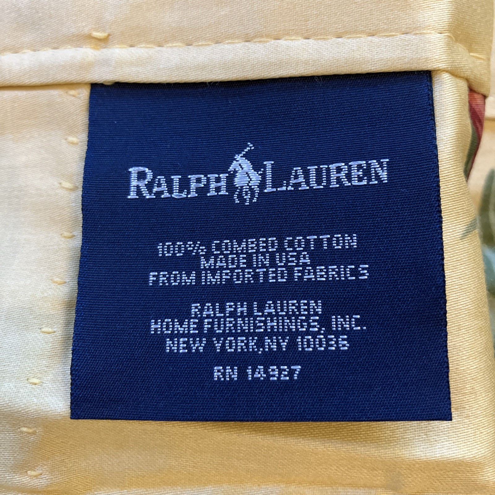 Set 2 RALPH LAUREN KATHLEEN FLORAL Valence Curtain Drapes ROSES GRANNY Cottage