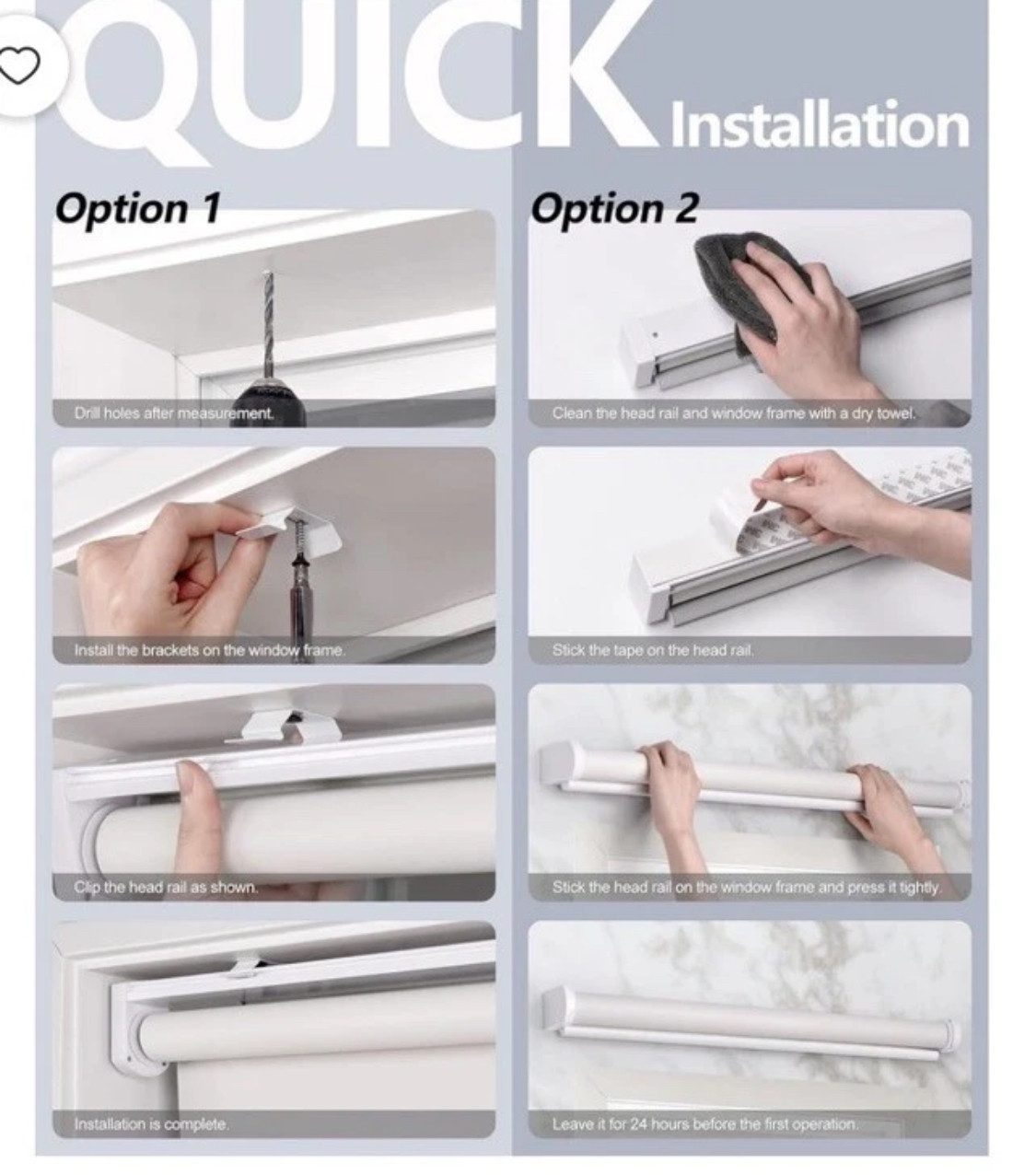 lazblinds no tools no drill cordless cellular