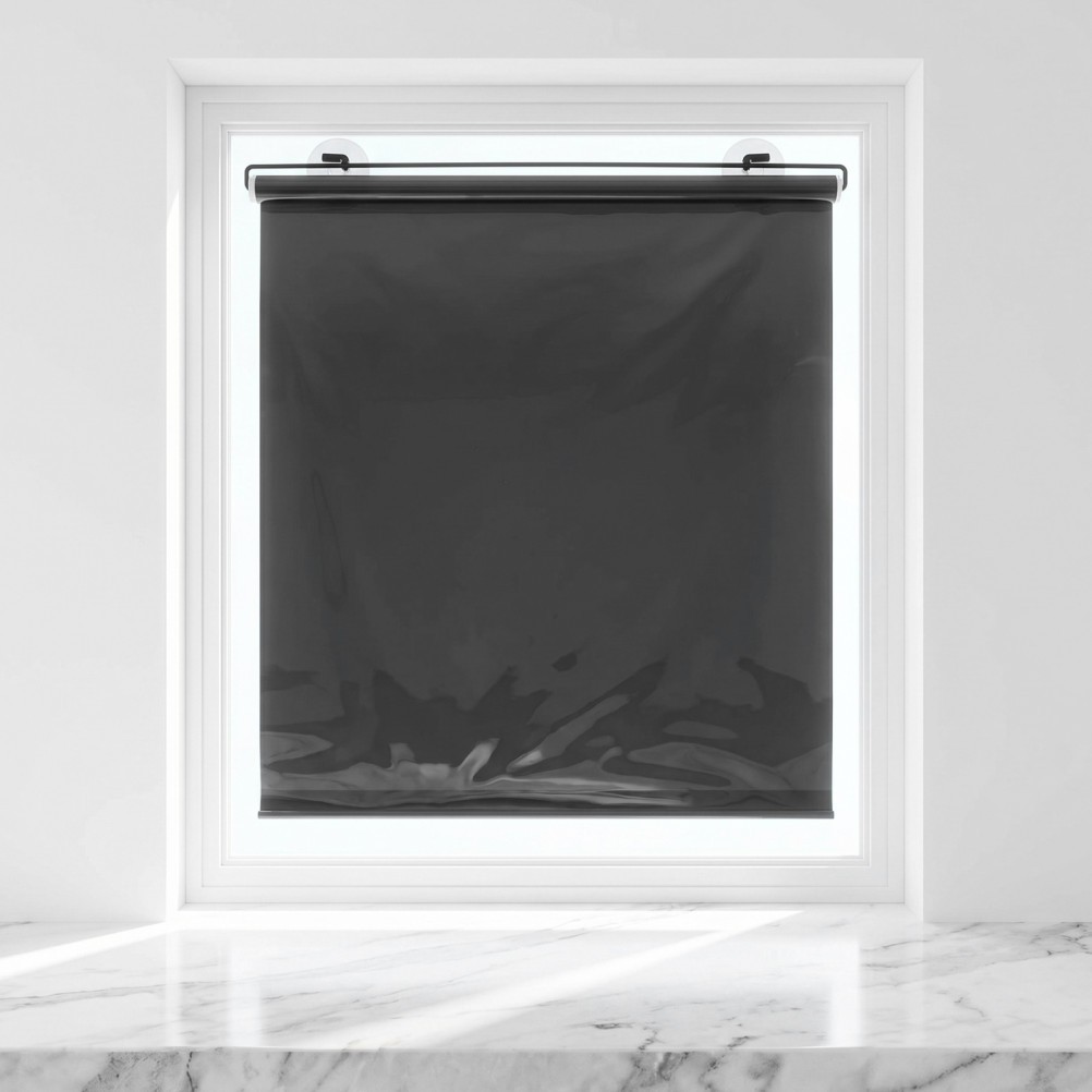 Blackout Window Drape Glare Reduction Shade Portable Shades Suction Cups