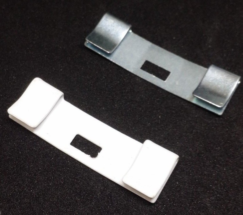 Vertical Blind Slat Clips Saver DIY Fix Repair Curved Zinc/ White Finish Vane