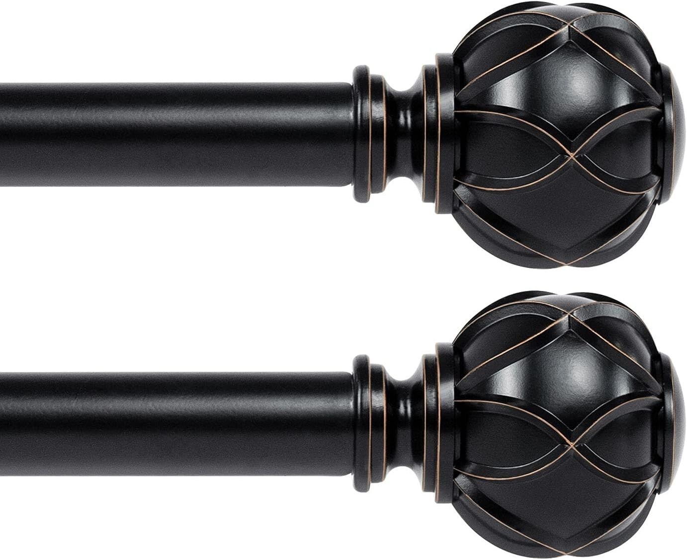 Versatile Adjustable Curtain Rods – Telescoping Design 28-48 Inches, Set of 2