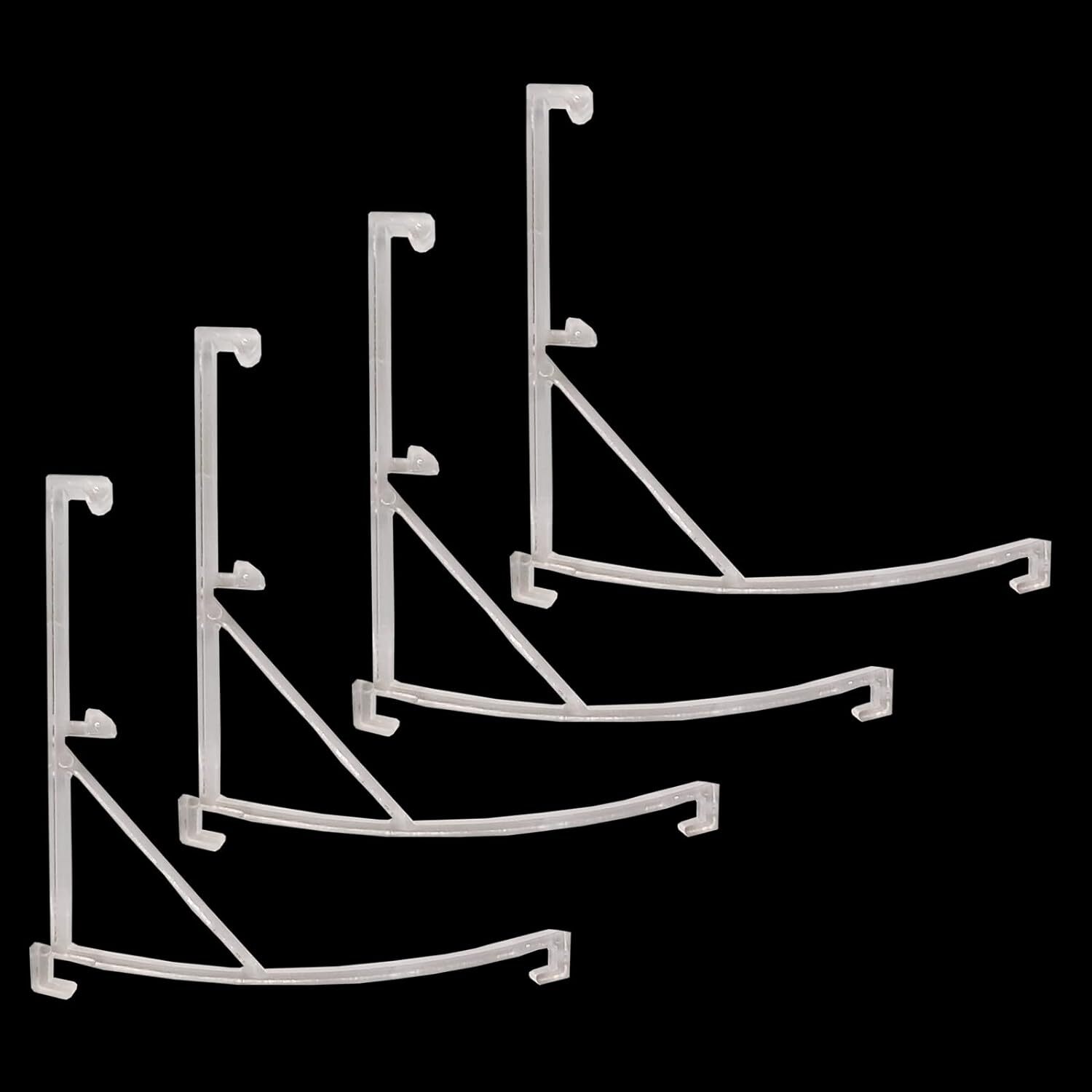 Clear Plastic Blind Clips For 3.5Inch Window Shade Vertical Blinds 8Pcs Set