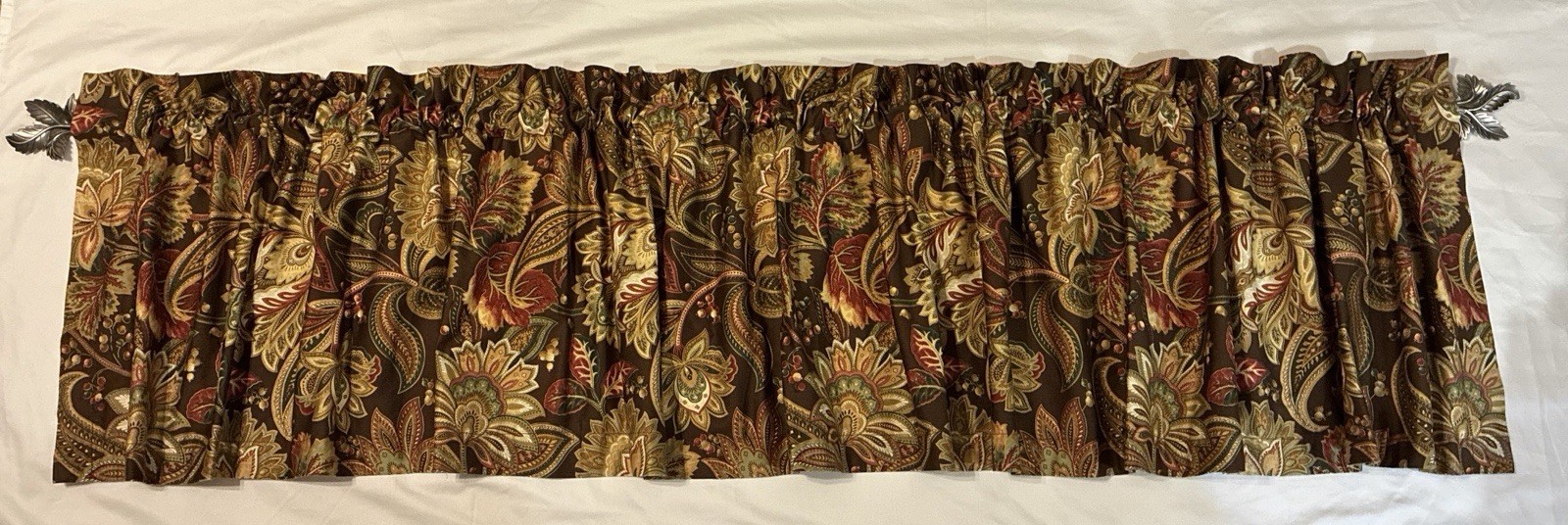 Stefania By Five Queens Court Window Valance 110Lx20”W ~Lovely~Homemade *Flaws*