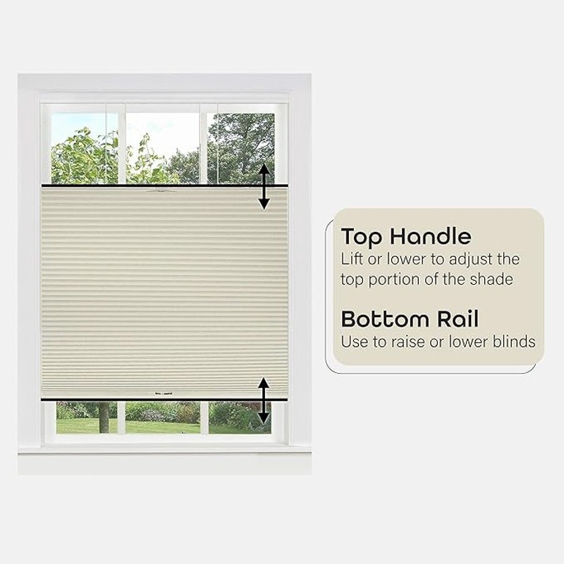 35X64 Cordless Cellular Pleated Window Shades