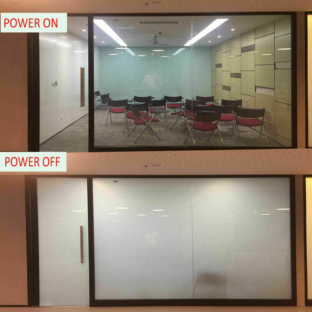 6″ x 12″ Opaque White Smart Window Film Self-adhesive PDLC Glass Tint sample