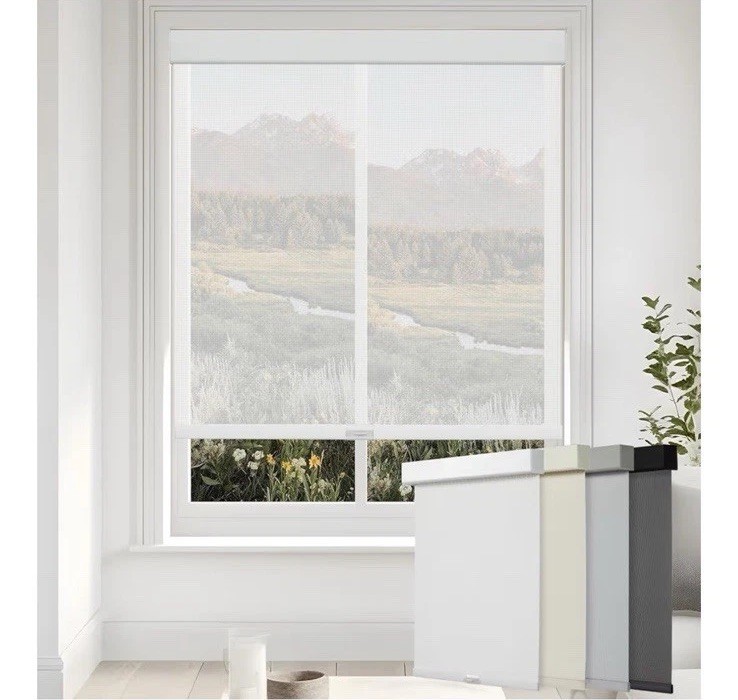 Persilux Sun Solar Roller Shades Light Filtering Blinds Windows 30”W X 72″H