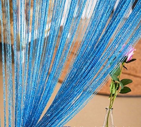 Hand Washable Sky Blue18 String Curtain – Elegant and Functional Home Decor