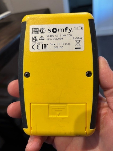 Somfy RS485 Setting Tool. Excellent condition. Used once only. Used for SDN.