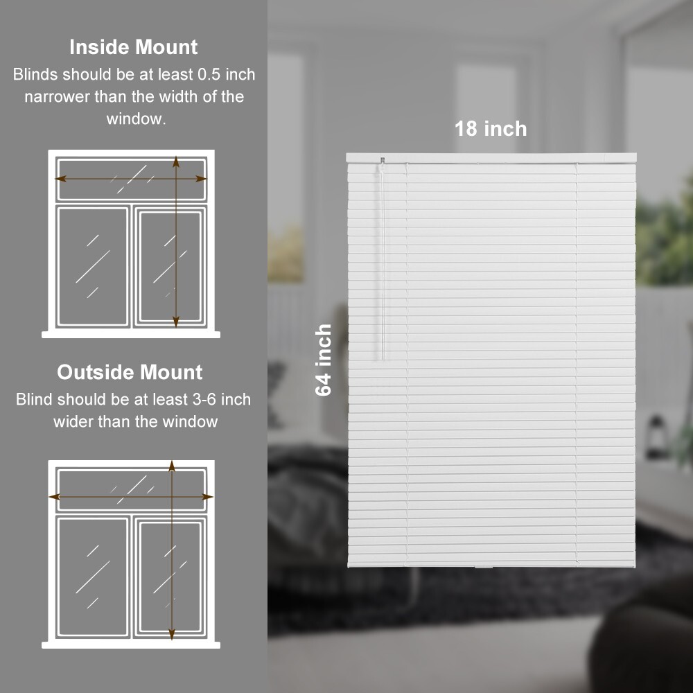 LUCKUP Cordless Mini Blinds Aluminum Venetian Blind Horizontal Window Shades