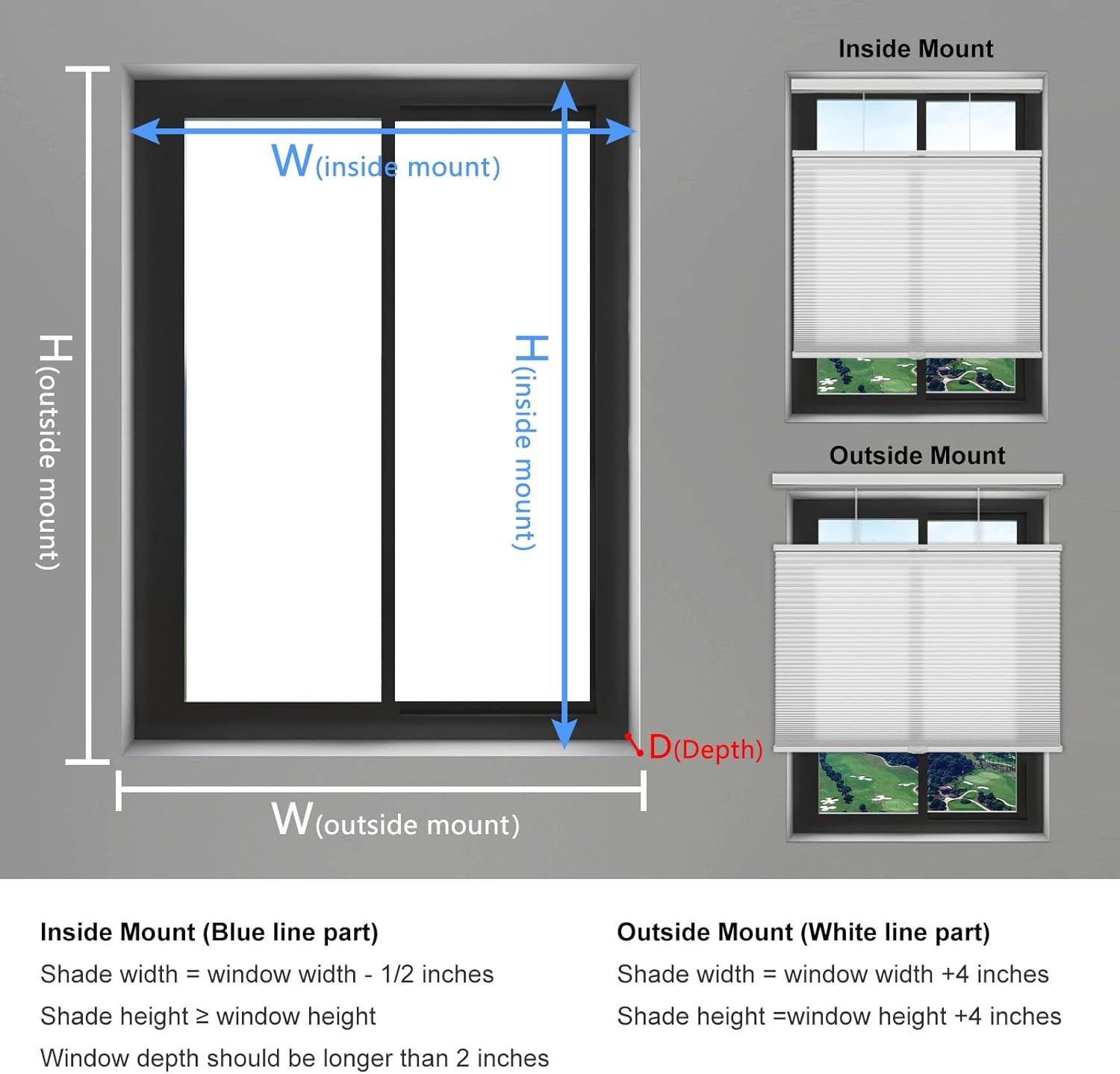 Changshade CUSTOM Light FilteringTop-down Bottom Up Cellular Shades Honeycomb