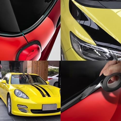 Vinyl Wrap Film 2in x 30ft Car Trim Chrome Delete Tape Kit Tools Gloss Black