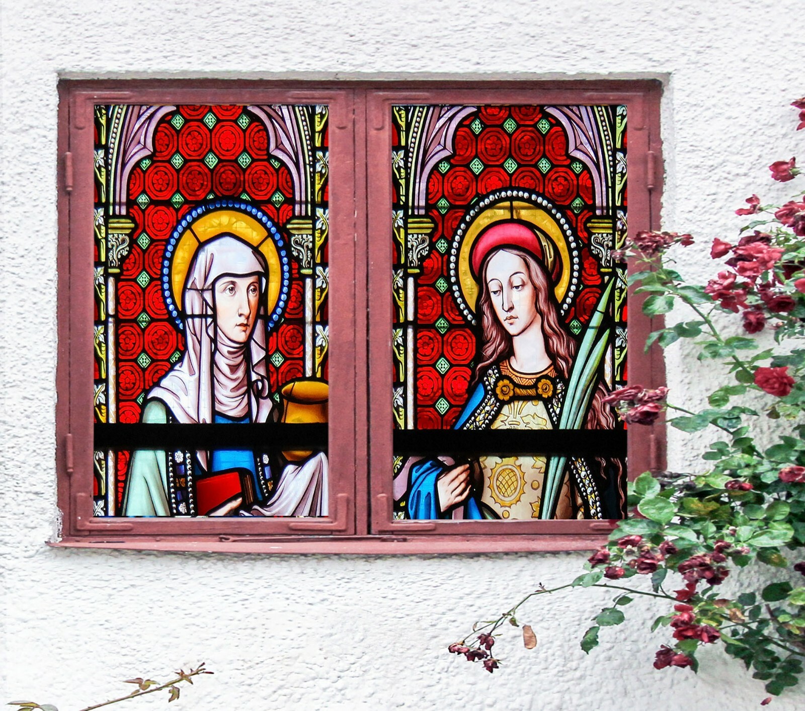 3D Church Belief O316 Window Film Print Sticker Cling Stained Glass UV Block Am