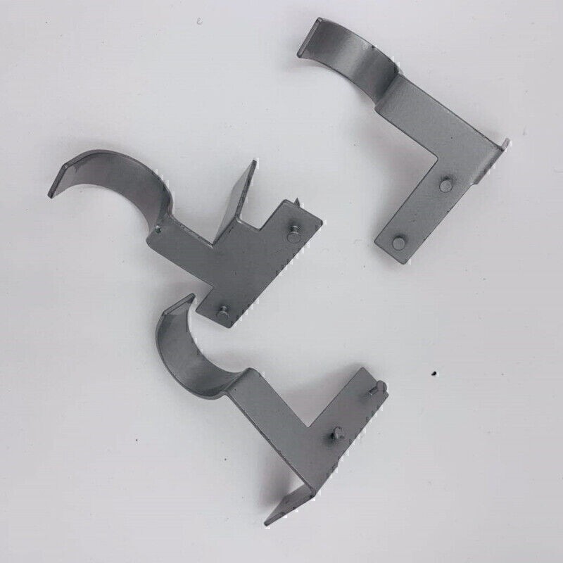 2/3 PCS Single Hook Curtain Rod Holders Brackets Hangers Into Window Frame