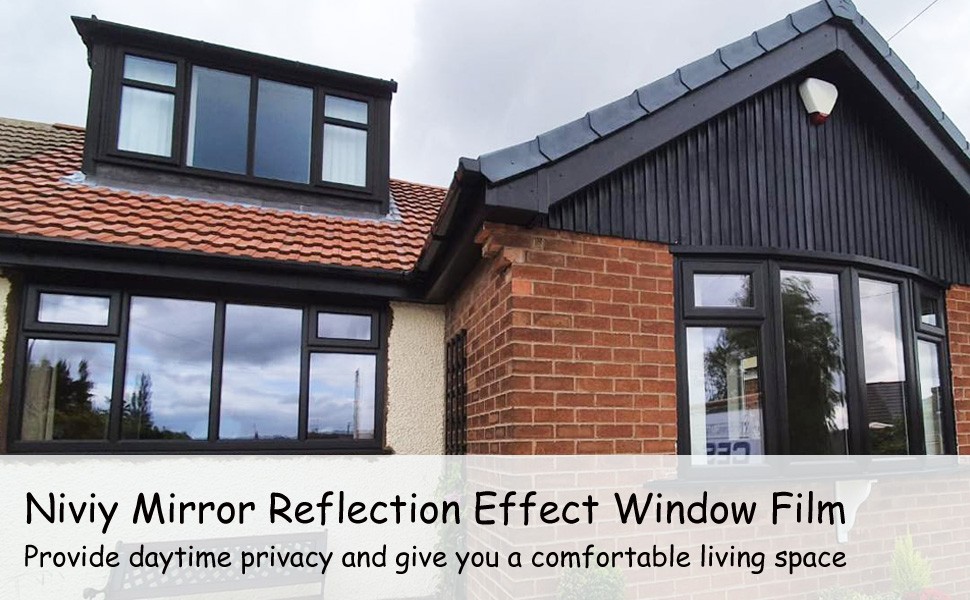 One Way Window Film Daytime Mirror Effect Reflective Window Tint for Home Self