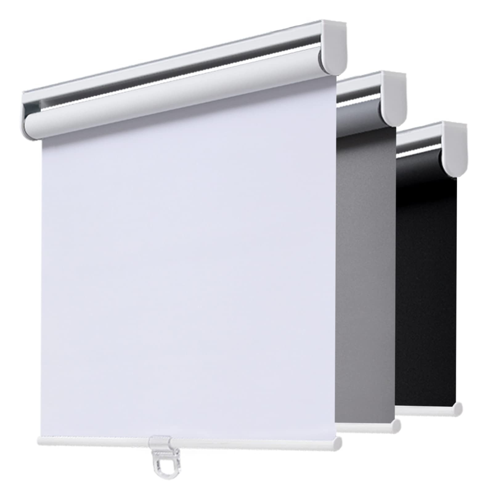 AOSKY Cordless Roller Shades Blackout Blinds for Windows Room Darkening Rolle…