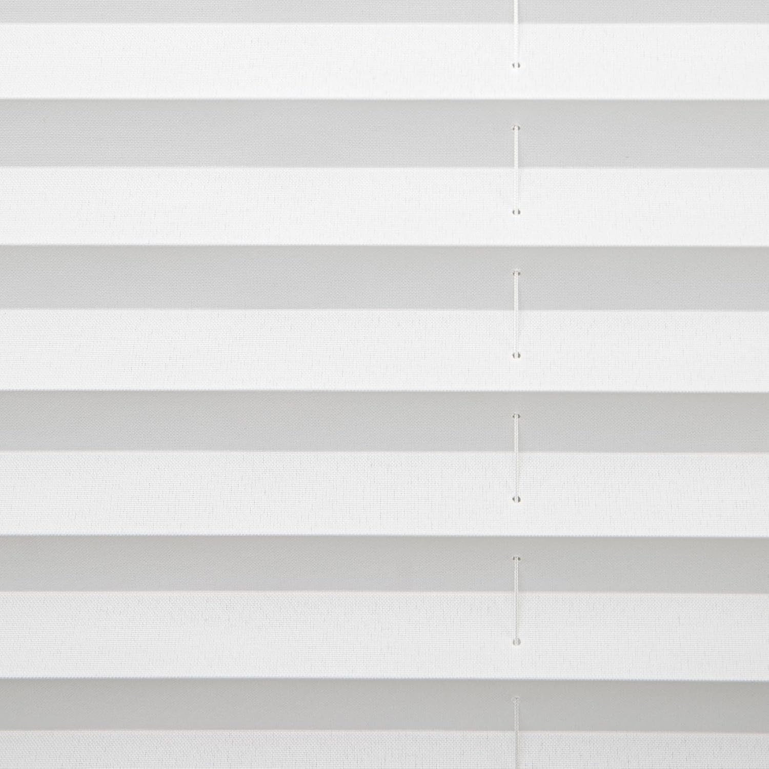 Cordless 1″ Pleated Fabric Shade, Light Filtering, 70″W x 48″H, White