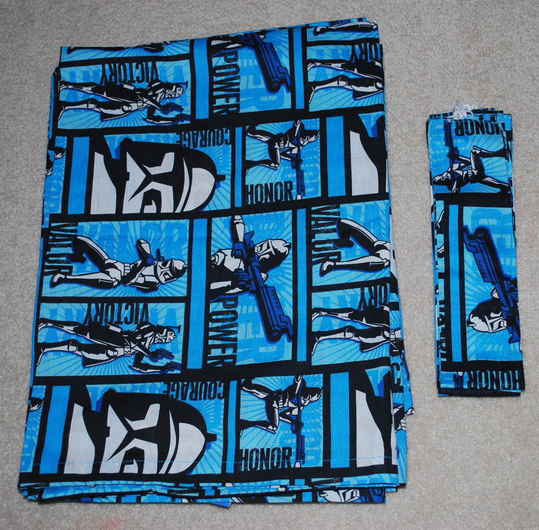Star Wars Curtains Drapes Tiebacks Storm Stroopers Blue Black White Jay Franco